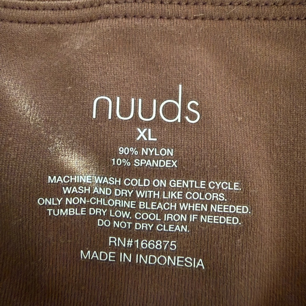 nuuds Chocolate Long Sleeve Tee XL - Picture 2 of 5